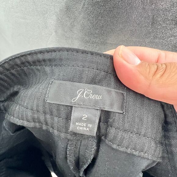 J.Crew Frankie Pants in Stretch Twill Wide Leg Women's 2 Black Business Casual - Picture 5 of 12